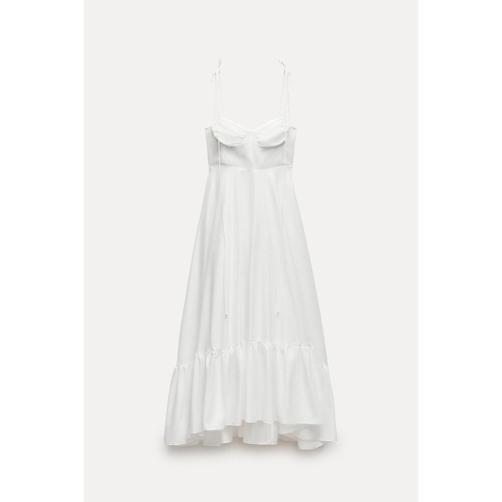 Zara Collection Ruffled Poplin Dress - Picture 5 of 8